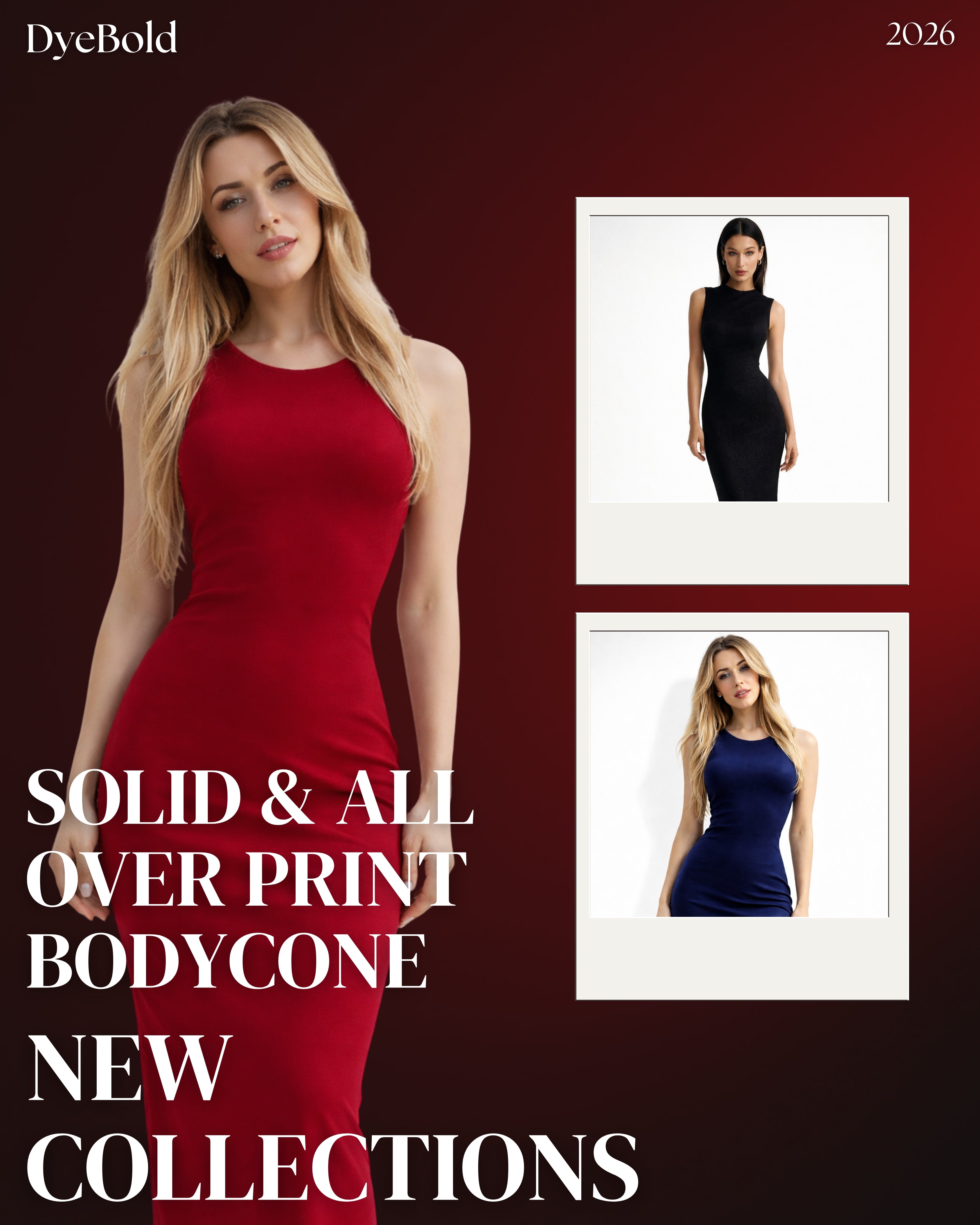 SOLID AND AOP BODYCONE DRESSES