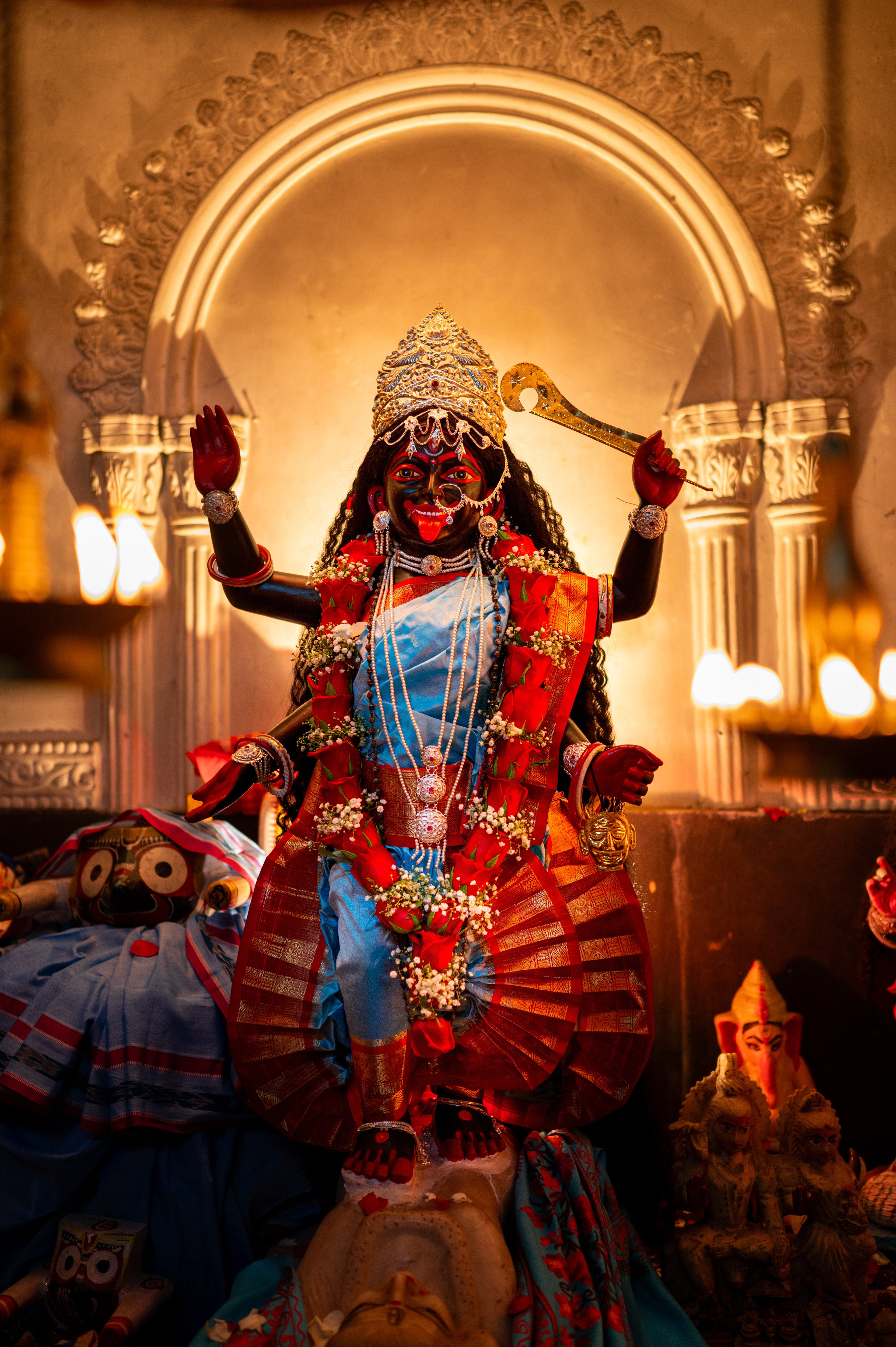 "SHYAM SUNDARI MAA"Divine Elegance Aluminium Wall Magnet Frame – Waterproof Premium Metal Art