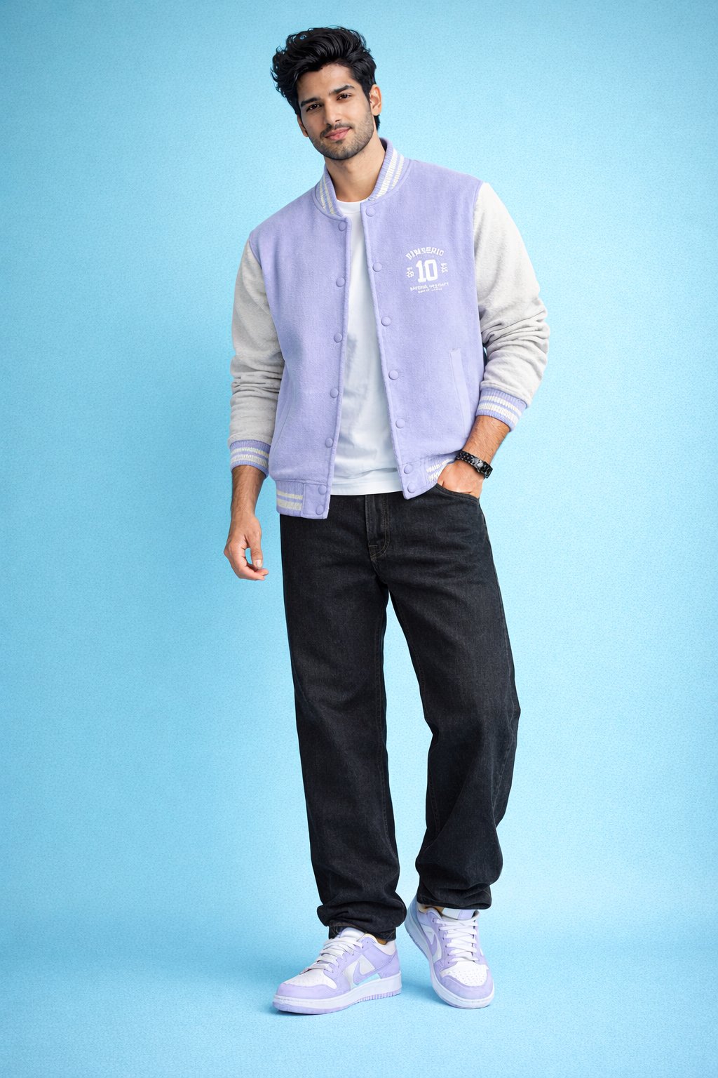 Unisex Stay Weird Varsity Jacket – Premium Cotton 300 GSM|