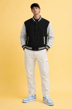 Unisex Classic Varsity Jacket— Derby Ribbed Fit | Timeless College Style 300 GSM|