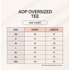 Unisex Ghost Parade Oversized T-Shirt – All-Over Print Streetwear Tee 240 GSM|