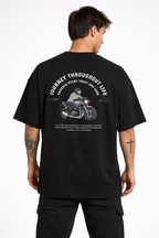 Unisex Journey Throughout Life Oversized Tee – Rider Spirit Streetwear 260 GSM|