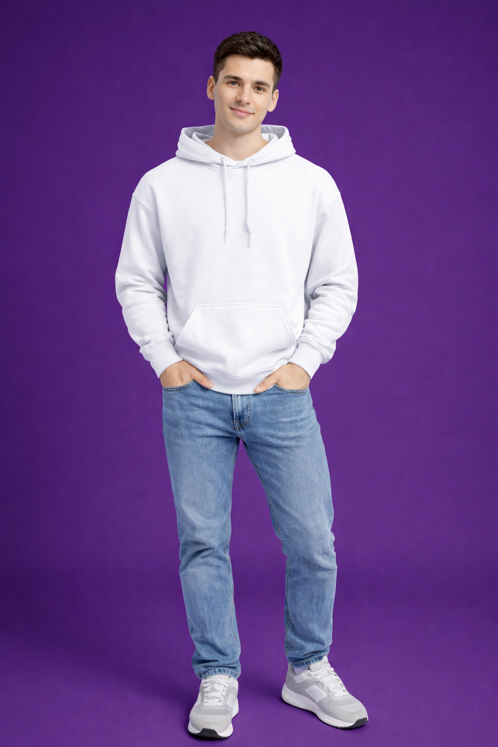 Unisex Brushed Fleece Hoodie – Heavyweight Winter Streetwear 300 GSM|