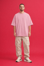 Unisex Terry Oversized Tee — 90/10 cotton-poly blend 260 GSM|