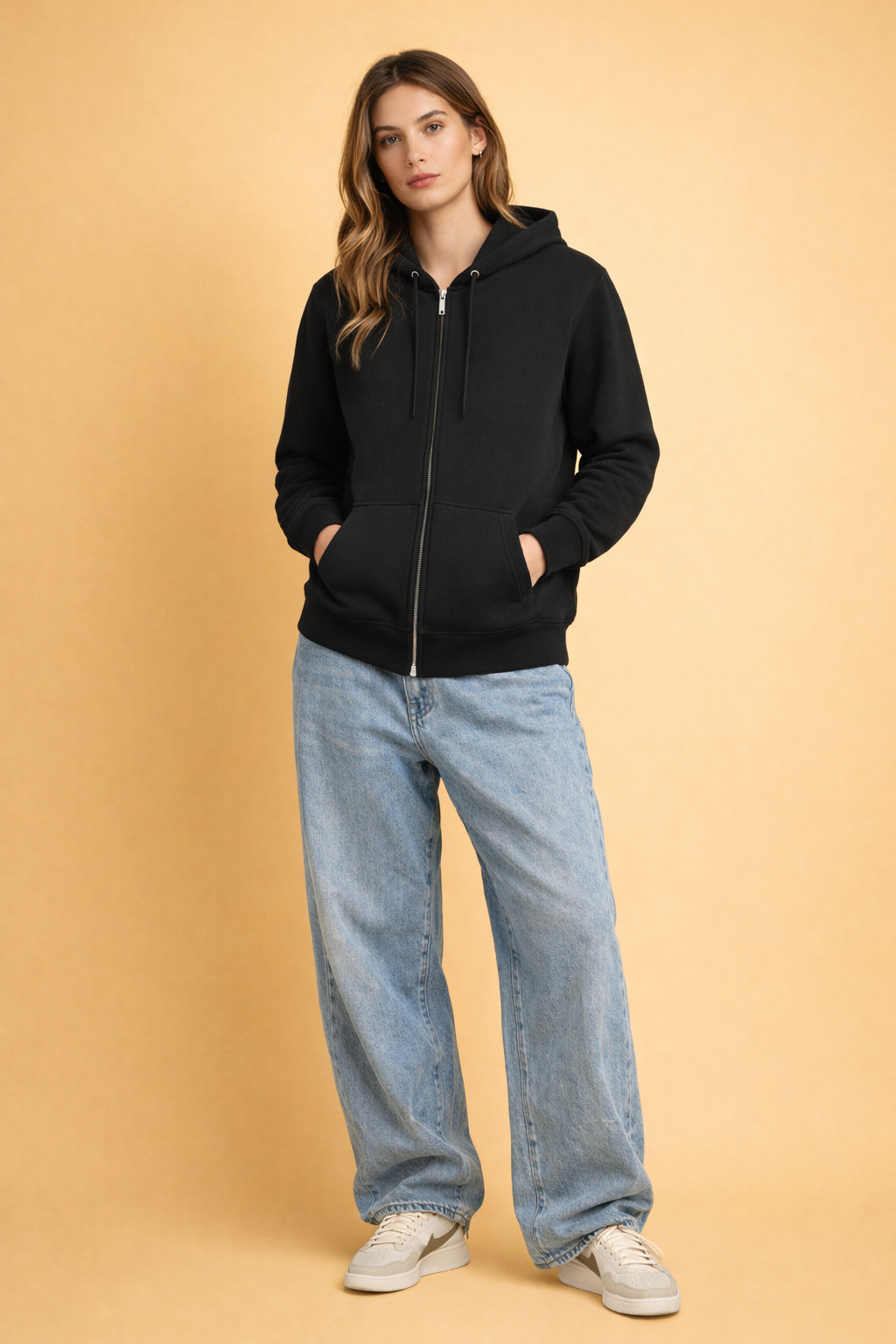 Unisex Premium Zip Hoodie – Unisex Regular Fit, Warm, Heavyweight & Minimal 400 GSM|