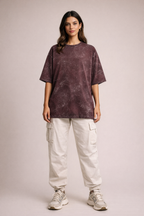 Unisex Acid Washed Oversized Tee — 100% premium cotton 240 GSM|