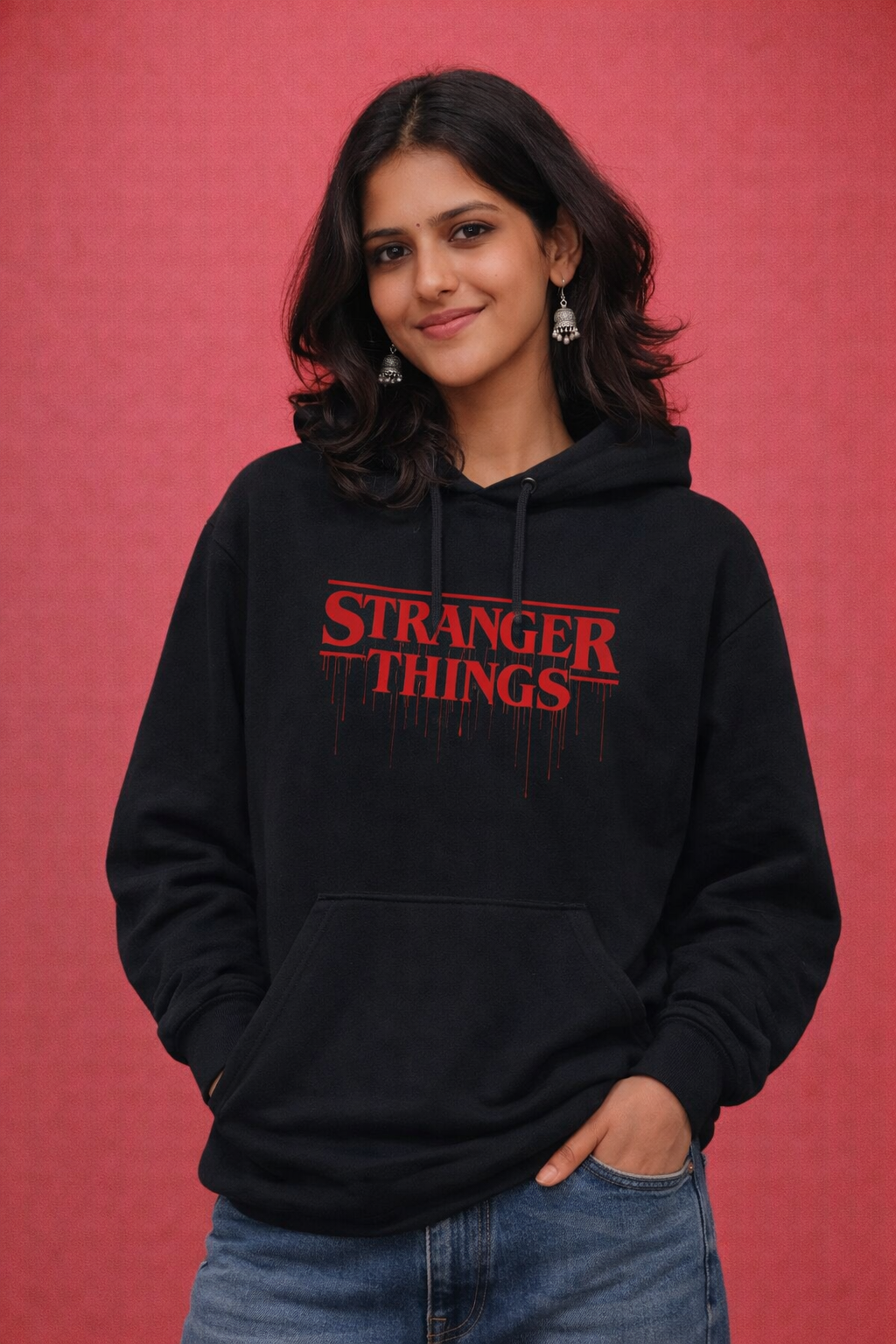 Stranger Things “Upside Heat” Hoodie – Heavyweight Fleece 300 GSM|