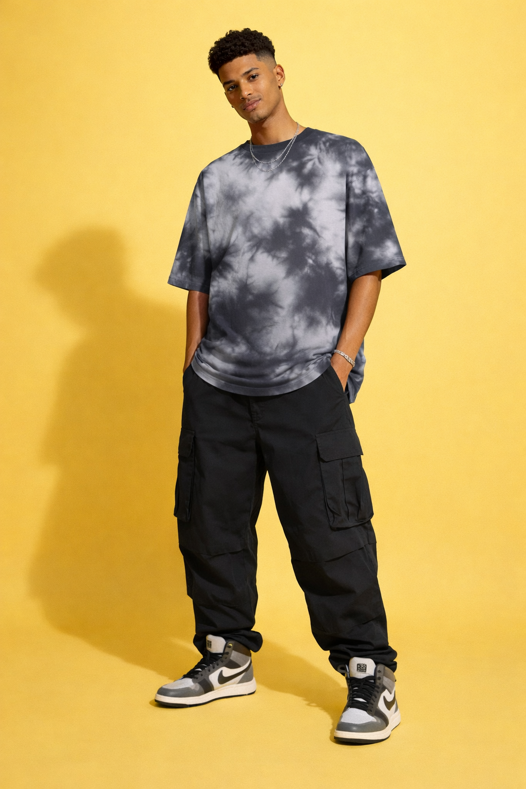 Unisex Tie Dye Oversized T-Shirt — 90% cotton / 10% polyester blend 260 GSM|