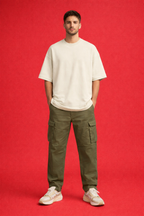 Unisex Terry Oversized Tee — 90/10 cotton-poly blend 260 GSM|