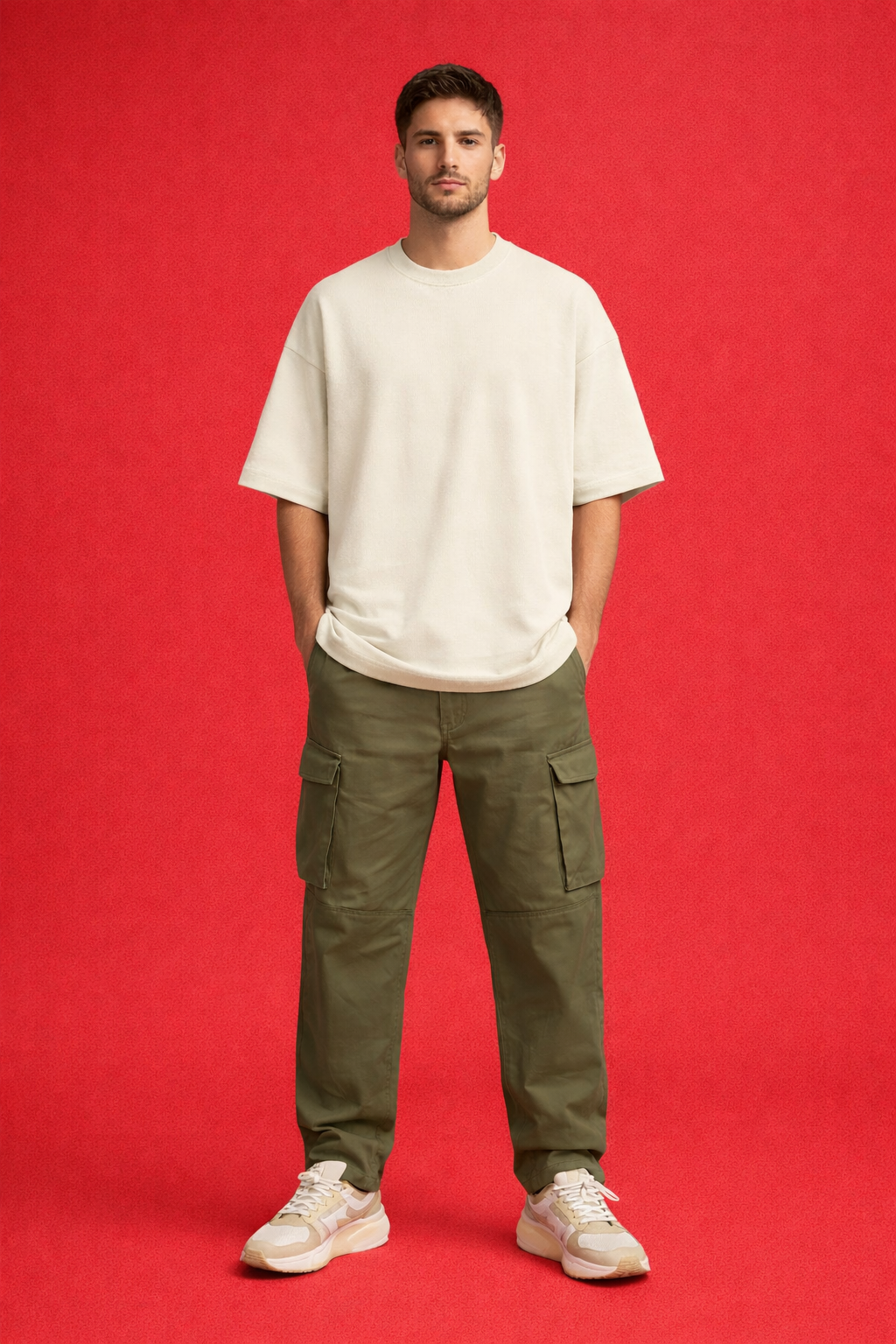 Unisex Terry Oversized Tee — 90/10 cotton-poly blend 260 GSM|