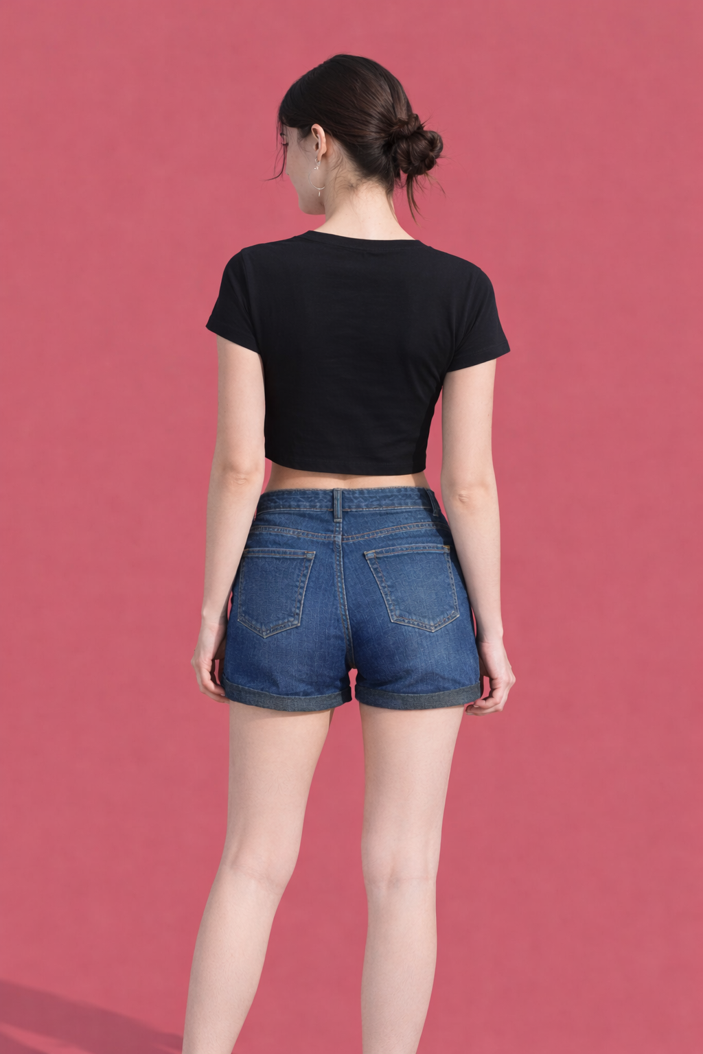 Edge Crop Top – Super Combed Cotton | Cropped Half Sleeve Streetwear Fit 180 GSM|