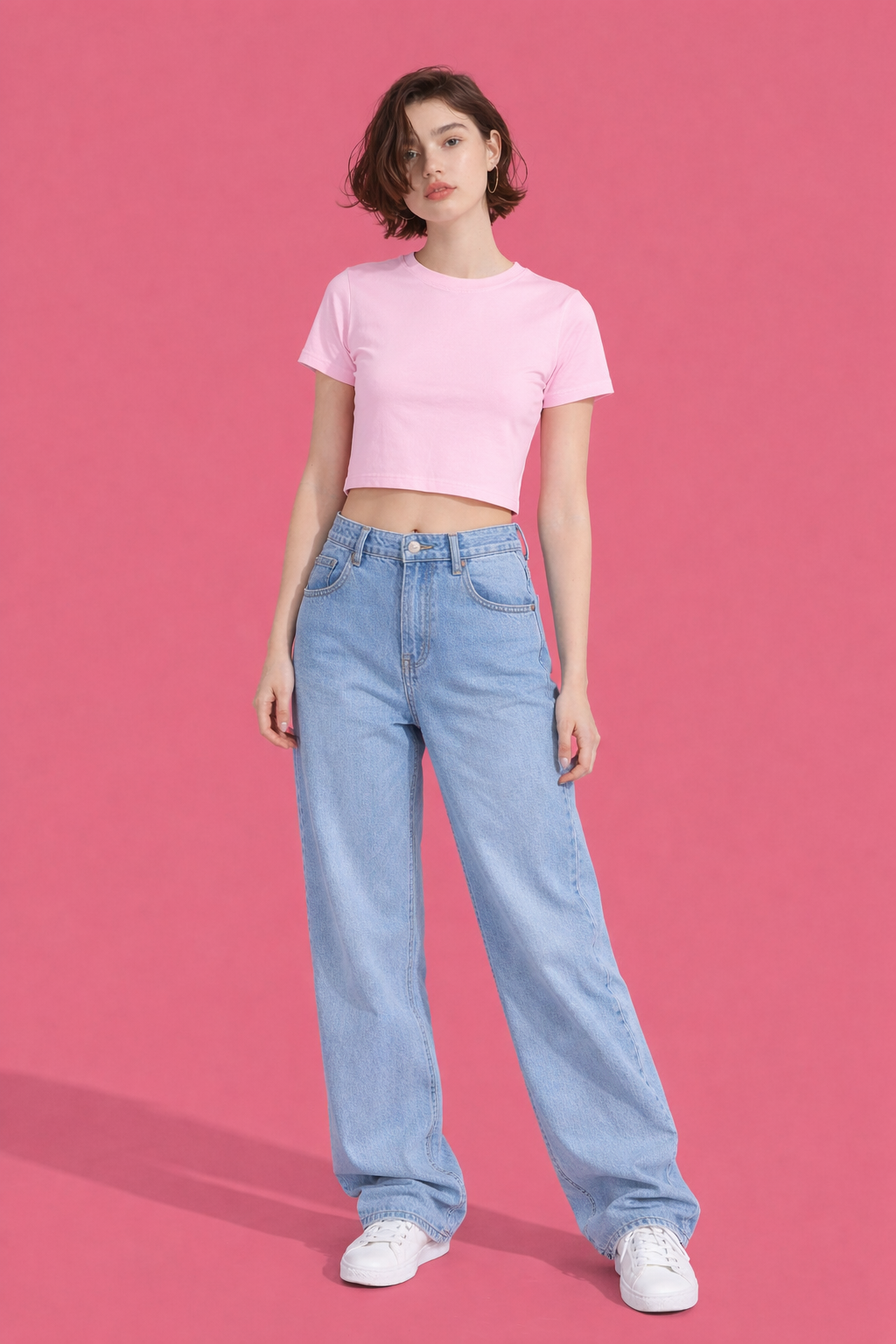 Edge Crop Top – Super Combed Cotton | Cropped Half Sleeve Streetwear Fit 180 GSM|