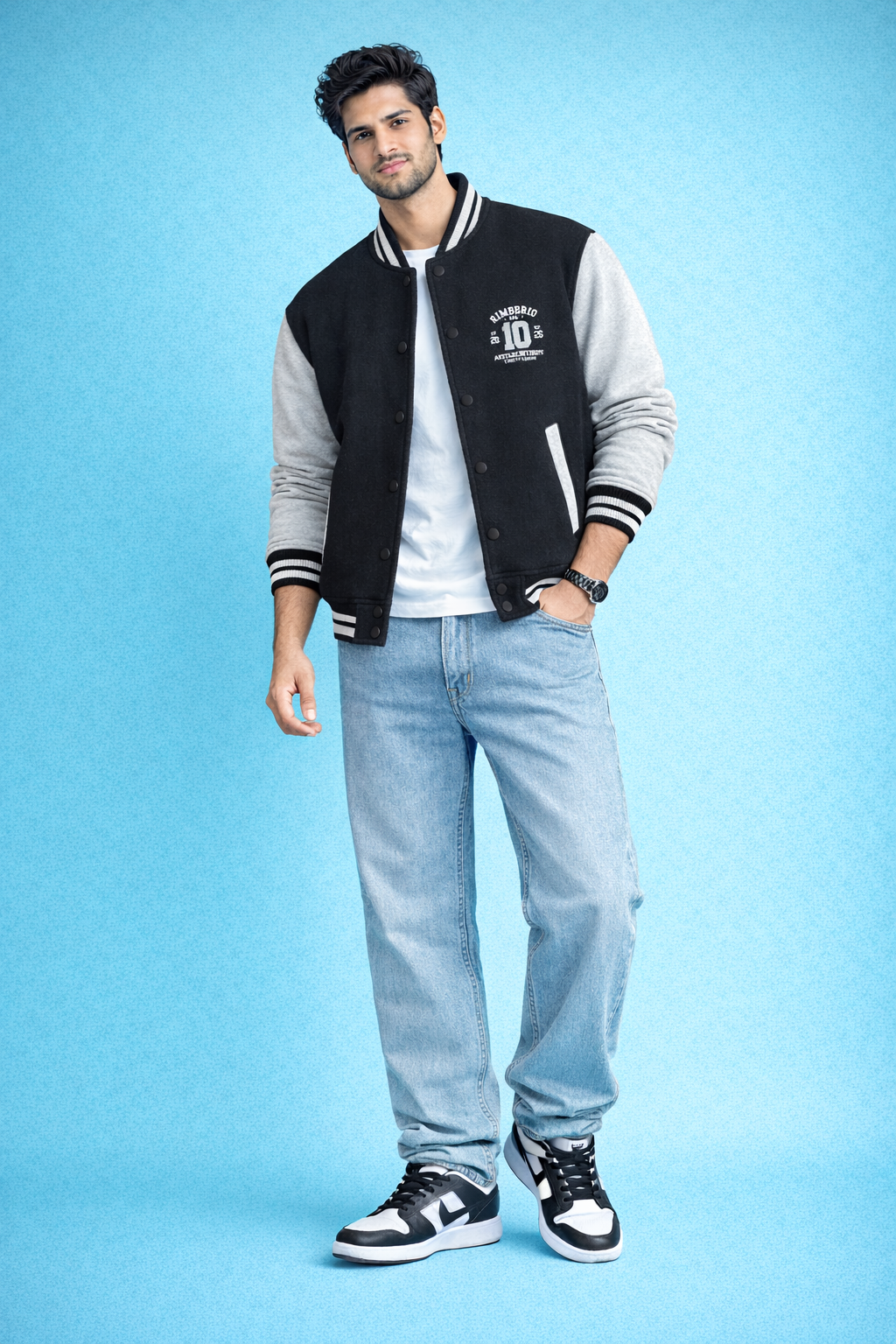 Unisex Stay Weird Varsity Jacket – Premium Cotton 300 GSM|