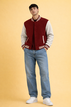 Unisex Classic Varsity Jacket— Derby Ribbed Fit | Timeless College Style 300 GSM|