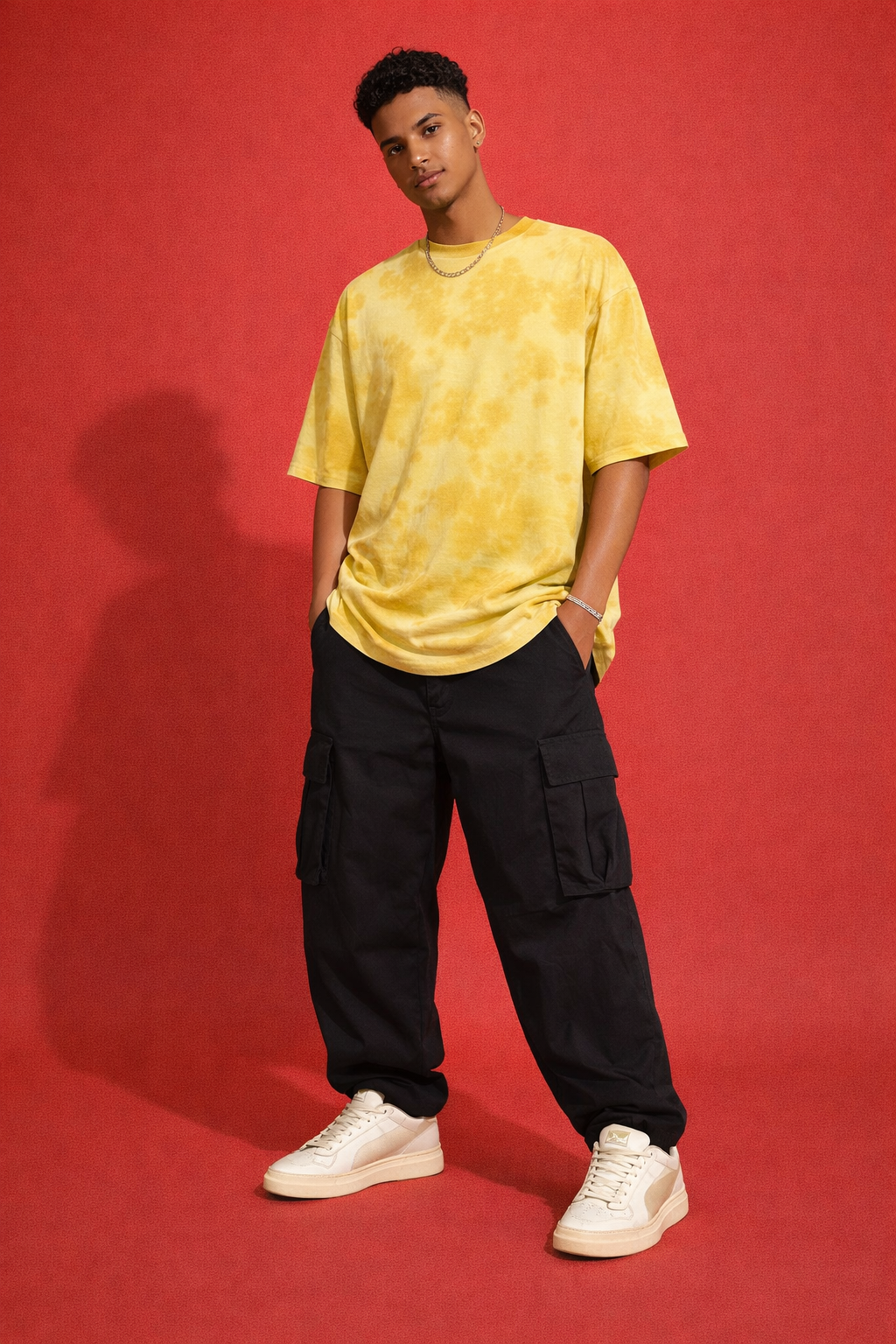 Unisex Tie Dye Oversized T-Shirt — 90% cotton / 10% polyester blend 260 GSM|